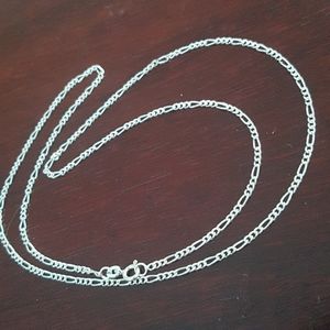 NEW Sterling Silver Figaro Chain